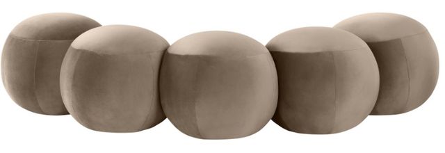 Meridian Furniture Apollo Taupe 75" Upholstered Bench-4