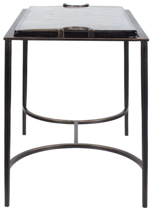 Uttermost® Eisen Dark Bronze Glass Accent Table-4