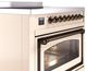 Ilve® Nostalgie II Noblesse 36'' Antique White Pro Style Induction Range with Burnished Trim-4