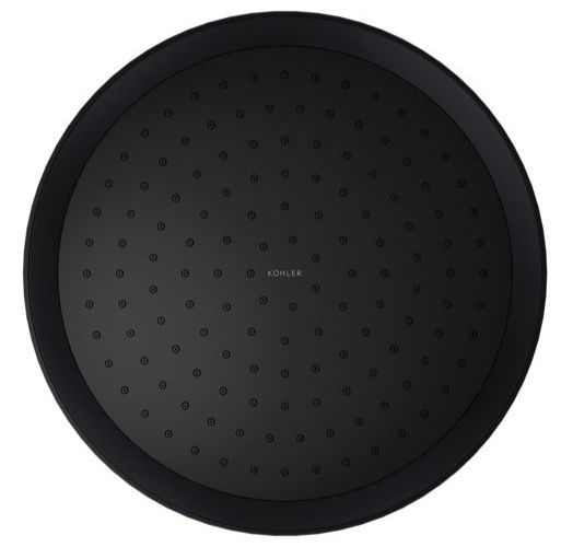 KOHLER® Statement® Matte Black 2.5 GPM Round 14" Single-Function Rainhead-4