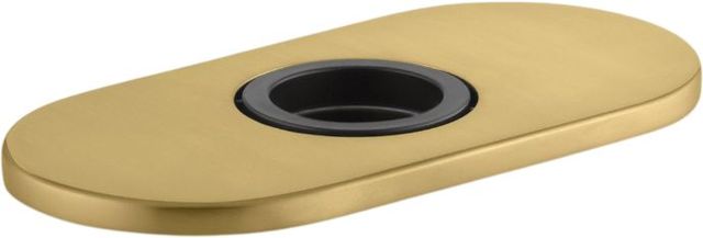 KOHLER® Vibrant Brushed Moderne Brass 4" Escutcheon Plate for Insight™ and Kinesis® Faucet-0