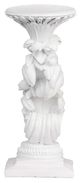 A & B Home 2-Piece White Mermaid Candle Holder Set-3