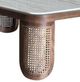 A.R.T. Furniture® Artifacts Albers White Cocktail Table with Natural Walnut Base-1