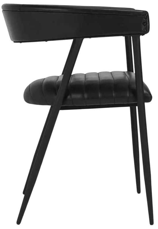 Classic Home Preston Black/Jet Black Dining Chair-3