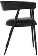Classic Home Preston Black/Jet Black Dining Chair-3