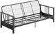 dhp furniture® Harlow Black Futon with Arms-1