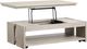 Magnussen Home® Conrad Gray Rectangular Lift Top Storage Cocktail Table with Casters-1