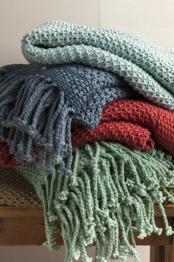 Surya Tibey Aqua 50"x70" Throw Blanket-2