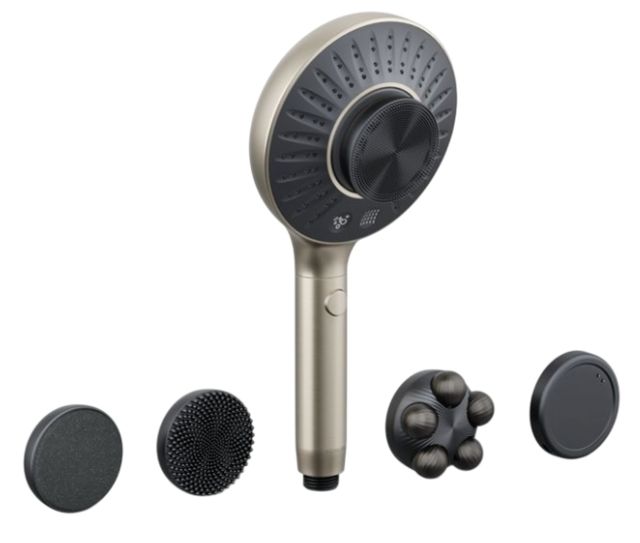 KOHLER® SpaViva™ Vibrant Brushed Nickel 1.75 GPM 2-Function Handshower with All-In-One Cleansing Device-0