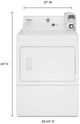 Whirlpool® Commercial 7.4 Cu. Ft. White Front Load Electric Dryer-2
