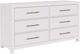Riverside Furniture Rosalie White Caps Dresser-0