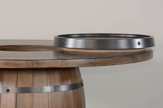Sunny Designs™ Doe Valley Buckskin Pub Table with Wine Barrel Base-8