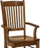 Urban Collections by Yutzy Woodworking Linzee Brown Dining Arm Chair-1