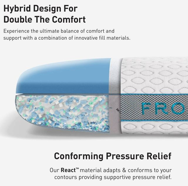 BEDGEAR® Frost 2.0 Performance® Dual Comfort Medium/Firm Standard Bed Pillow-4
