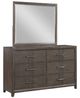 New Classic® Home Furnishings Landon Walnut Dresser and Mirror Set-0