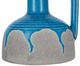 A & B Home Blue/Gray Ceramic Flower Vase with Handle Design-4