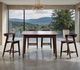 Furniture of America® Croglio 5-Piece Rich Walnut Counter Table Set-1