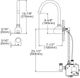 Elkay Chrome Commercial Electronic Sensor Scrub/Handwash Battery Powered Wall Mount Faucet-2