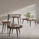 Jofran Inc. Prelude Walnut Sofa Table with Black Base-1