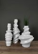 Le Present Nimbus White 25" Vase-3