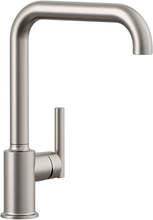 KOHLER® Purist® Vibrant Stainless Single-Handle Kitchen Sink Faucet-0