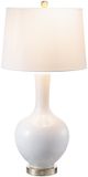 A & B Home Gabrielle Glossy White Table Lamp-1