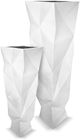 Le Present Lux Textura White 36" Planter-1