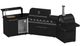 FORNO® Alta Qualita 4 Burner 145" Black Outdoor Kitchen Kit-2