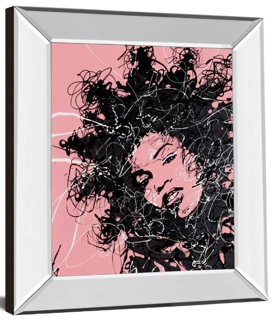 Classy Art Star I by Oksana Leadbitter Mirror Framed Wall Art-0
