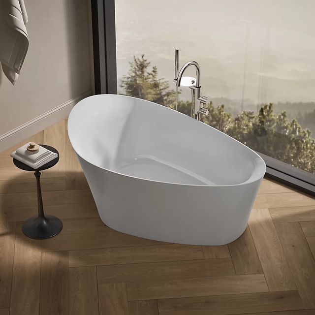 KOHLER® Veil® White 65" x 36” Freestanding Bath-2