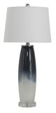 A & B Home Ombre Grey/White Glass Table Lamp-0