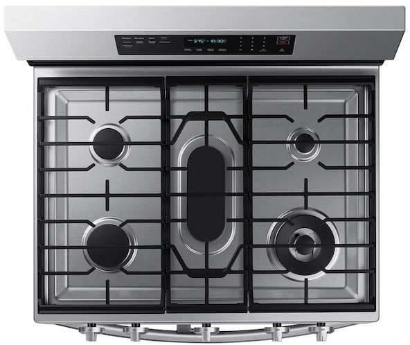 Samsung 30" Fingerprint Resistant Stainless Steel Freestanding Gas Range-4