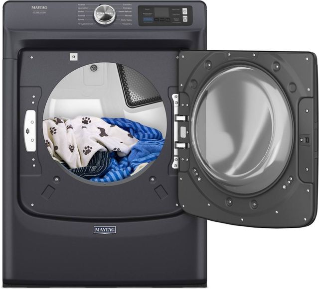 Maytag® 7.4 Cu. Ft. Midnight Steel Front Load Electric Dryer -2