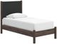 Signature Design by Ashley® Cadmori Black/Brown Youth Twin Upholstered Panel Platform Bed-0
