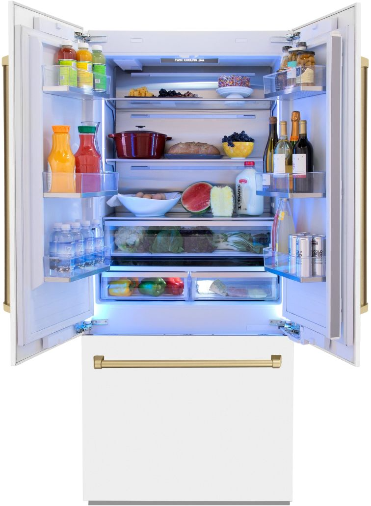 ZLINE Autograph Edition 36 In. 19.6 Cu. Ft. White Matte Built In