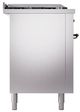 Ilve® Nostalgie II Noblesse 60'' Stainless Steel Pro Style Dual Fuel Range with Burnished Trim-2