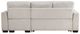 Homelegance® Convene 2-Piece Light Gray Sectional with Reversible Chaise and Pull-out Bed-4