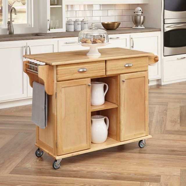 homestyles® General Line Brown Kitchen Cart-4