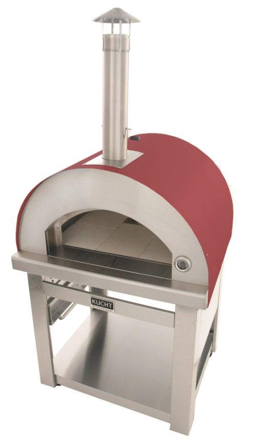 Kucht Professional Venice 39" Red Outdoor Pizza Oven-3