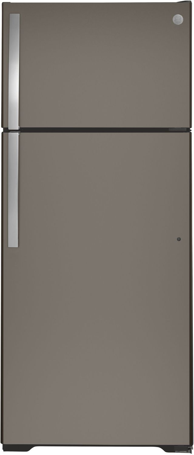 GE® 17.5 Cu. Ft. Slate Top Freezer Refrigerator-0