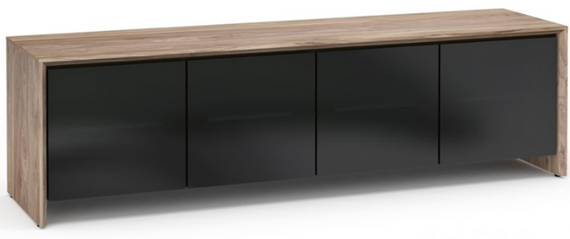 Salamander Designs® Chameleon Barcelona 247 Black Glass AV Cabinet-0