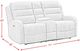 Elements International Avanti 2-Piece Whiskers Nature Grey Living Room Reclining Seating Set-4