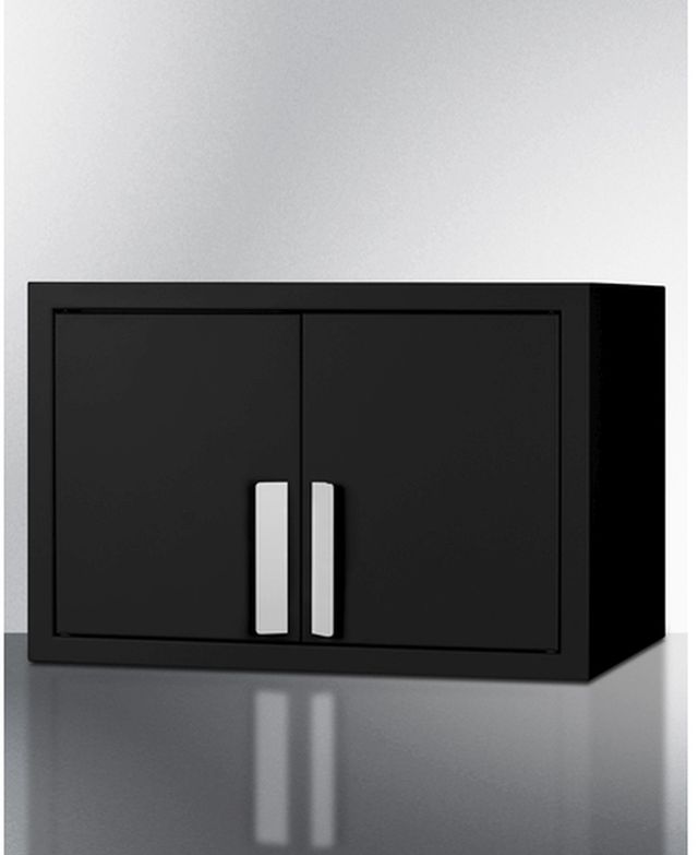 Summit 18" Jet Black Wall Cabinet-1