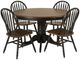 Liberty Furniture Carolina Crossing 5-Piece Antique Honey/Black Pedestal Dining Set-0