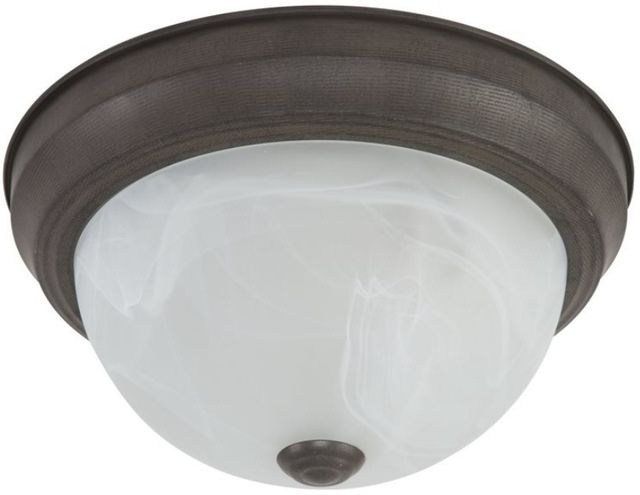 YHD Dark Brown 2-Light Flush Mount Lighting-2