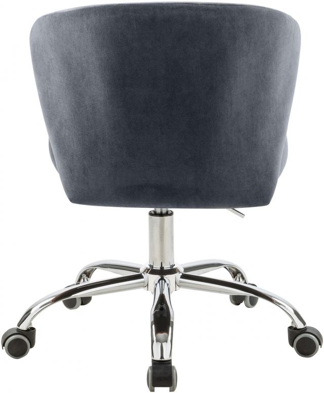 Meridian Furniture Finley Grey Velvet Office Chair-1