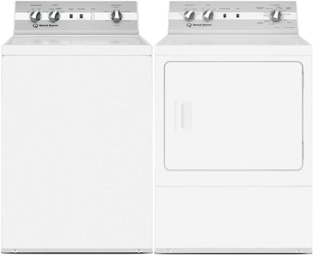 Speed Queen®  White Laundry Pair-0