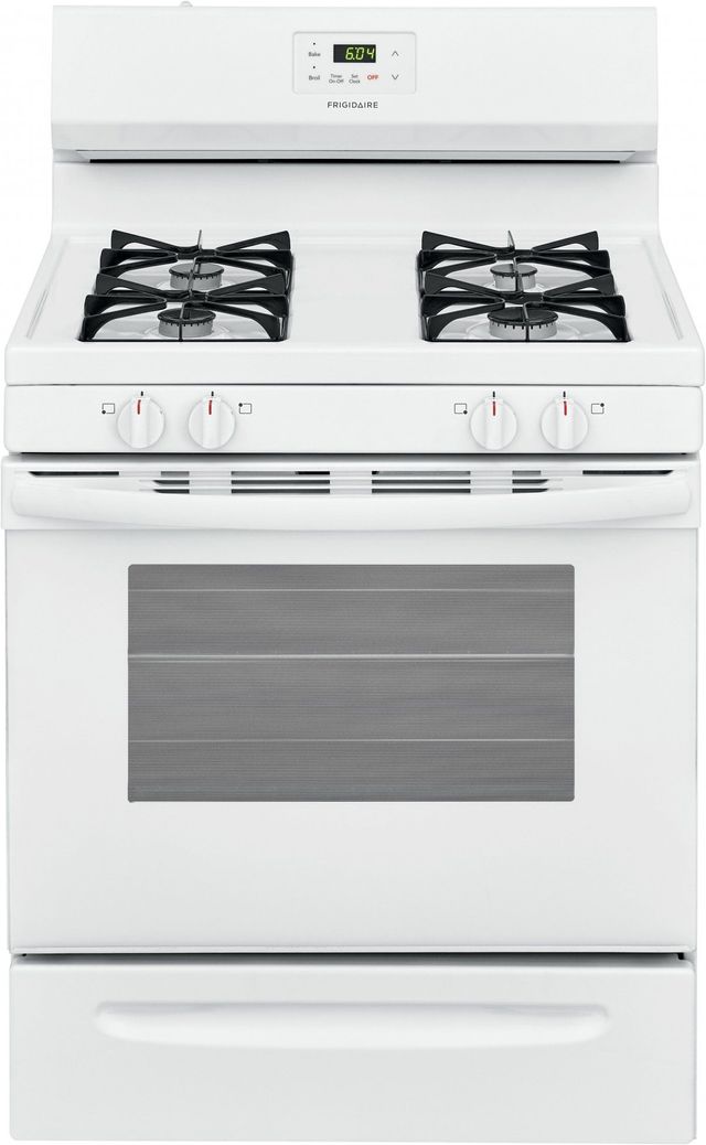 Frigidaire® 30" White Free Standing Gas Range