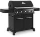 Broil King® Crown™ 520 63" 5-Burner Black Freestanding Natural Gas Grill-1