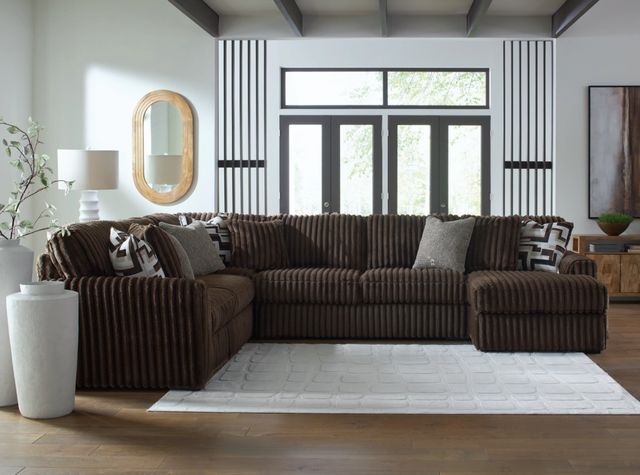 Signature Design by Ashley® Midnight-Madness 4-Piece Chocolate Right-Arm Facing Sectional and Chaise-2